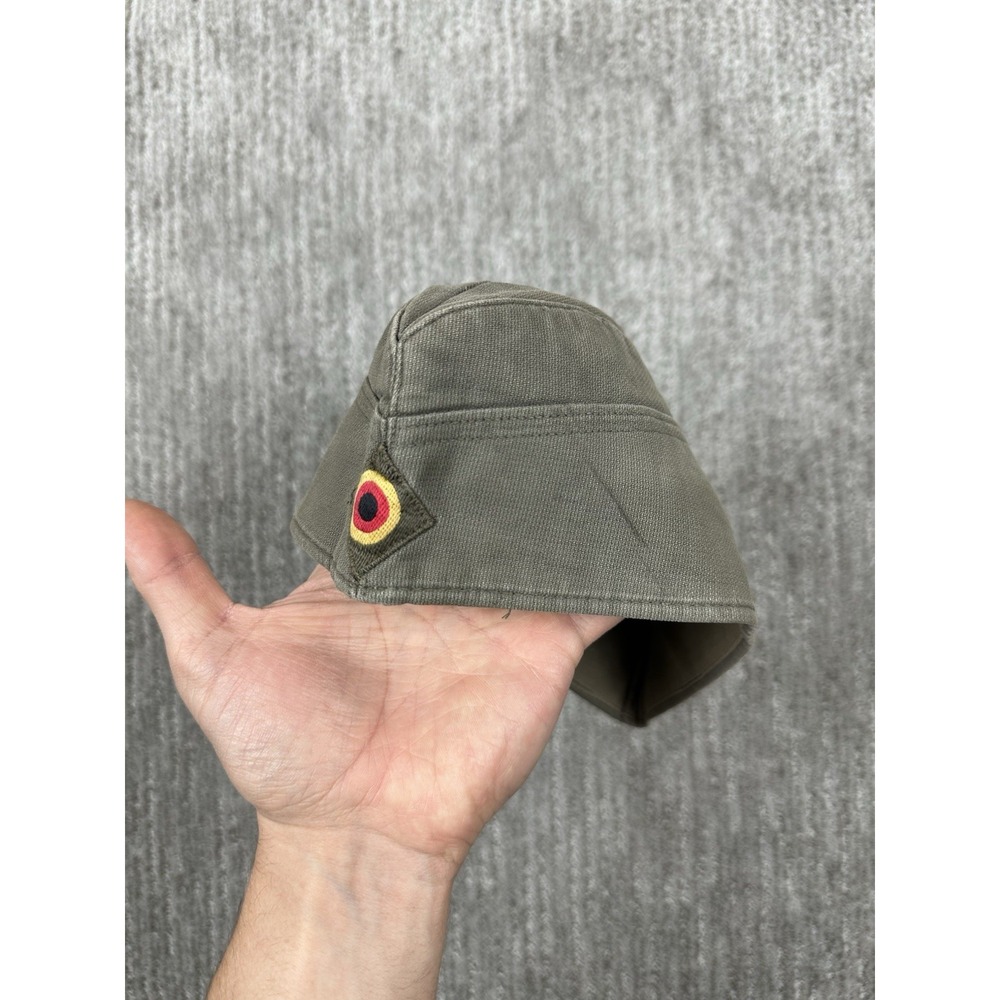 Vintage 1976 West German Army Bundeswehr Military Side Cap Garrison Hat Size 57